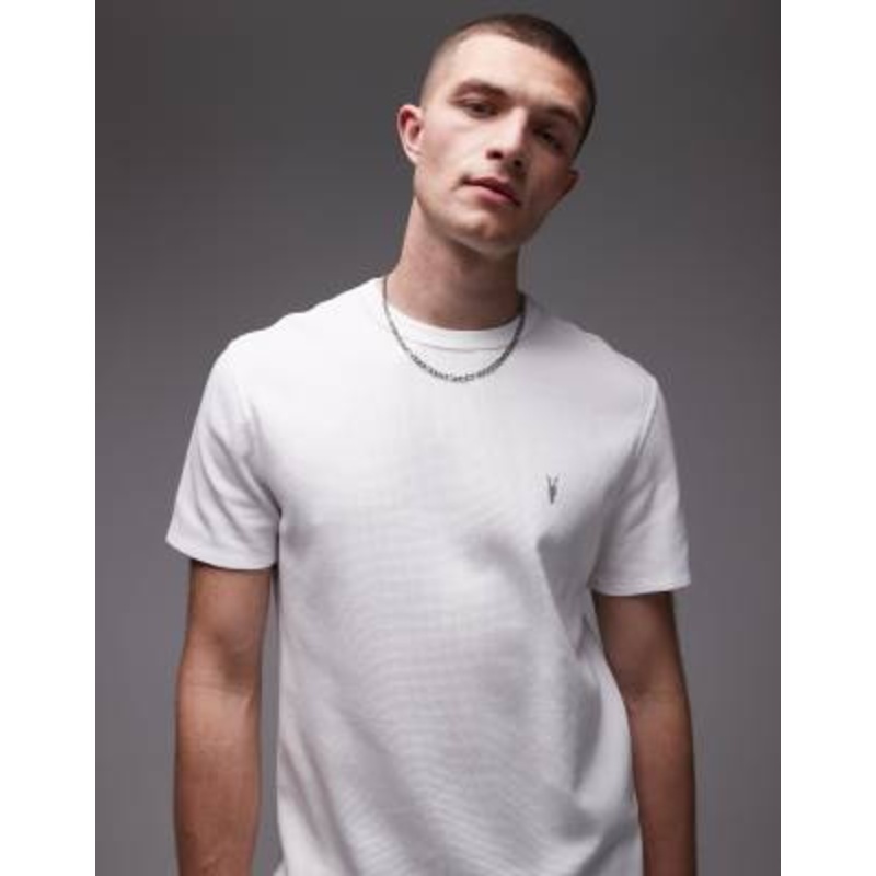Allsaints ellis t-shirt in chalk white