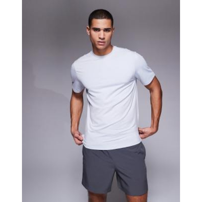 4505 quick dry boxy oversized training t-shirt in heather gray