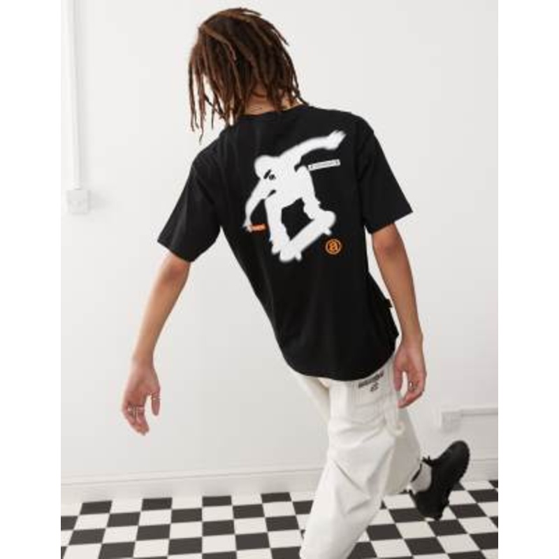 Aape By A Bathing Ape skater print t-shirt in black