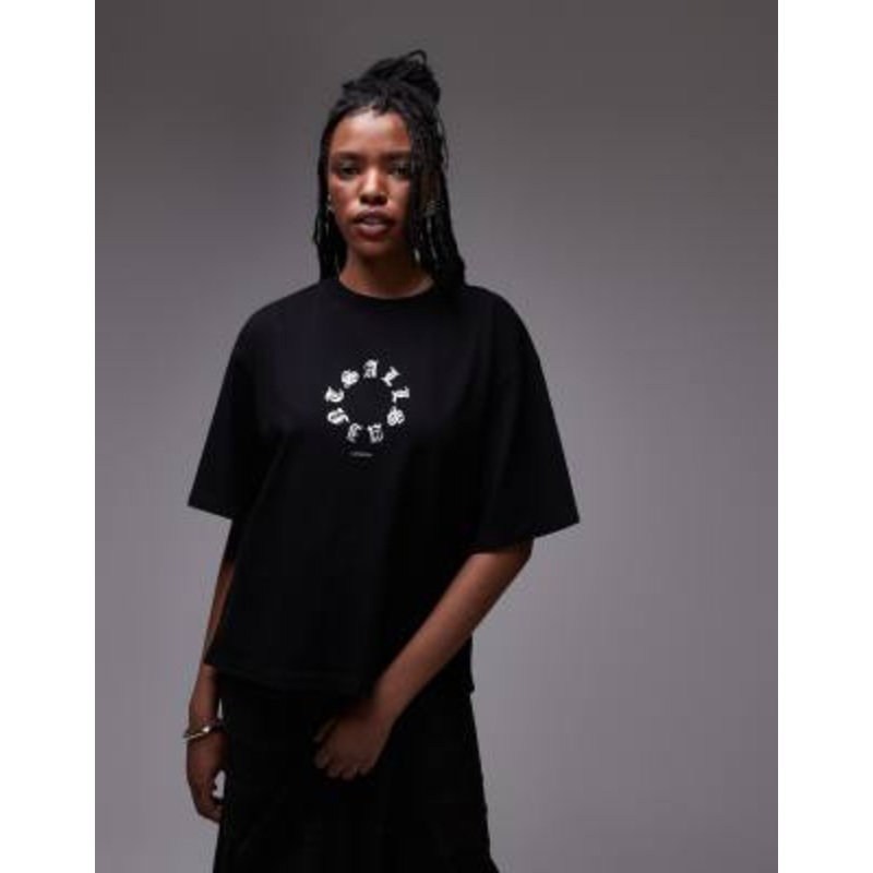 AllSaints Tieroth Amelie t-shirt in black