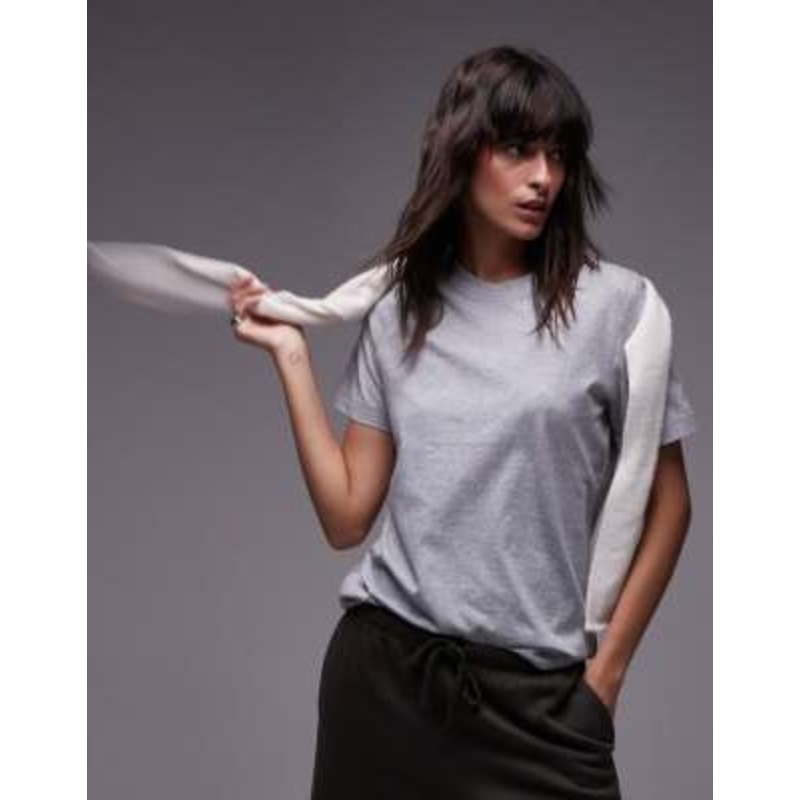 ARKET t-shirt in heather gray