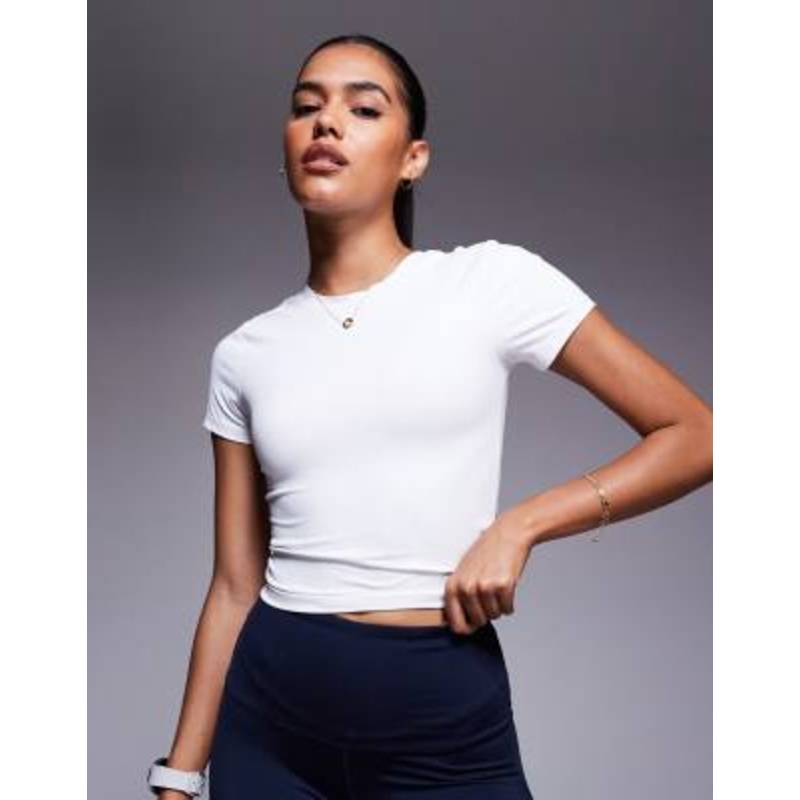 4505 soft touch rib performance baby T-shirt in white