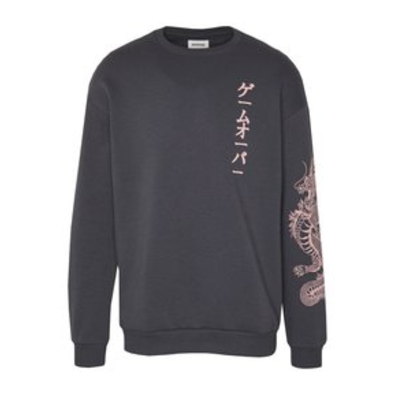 YOURTURN SLEEVES DRAGON CNECK – Sweatshirt – dark gray/dunkelgrau