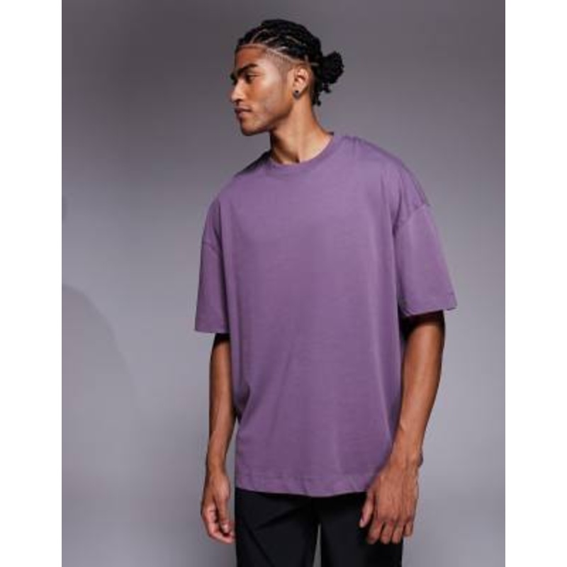 4505 Icon heavyweight cotton oversized T-shirt with quick dry finish in heather