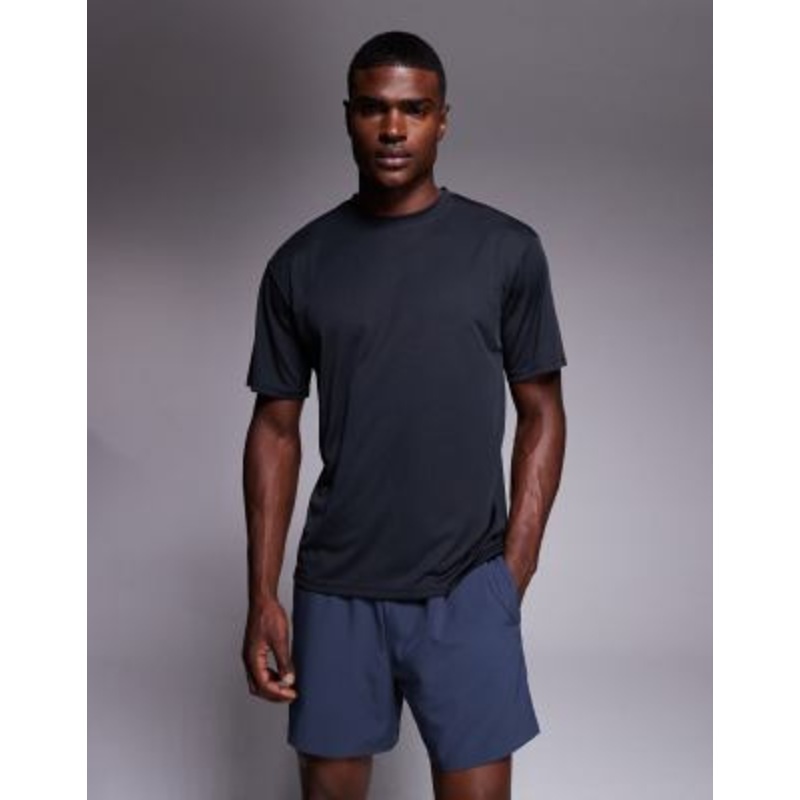 4505 quick dry technical mesh relaxed fit running t-shirt in black