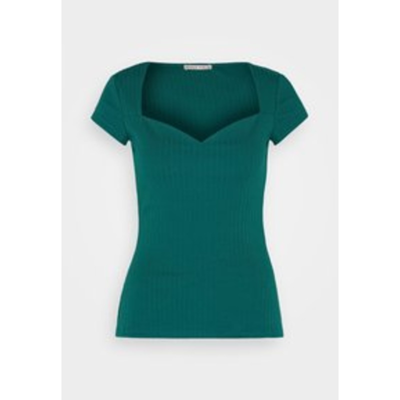 Anna Field T-Shirt basic – dark green/dunkelgrn