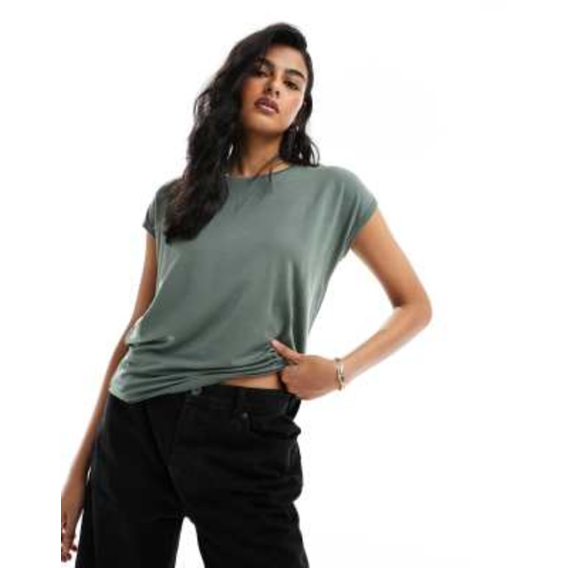 Vero Moda round neck t-shirt in green