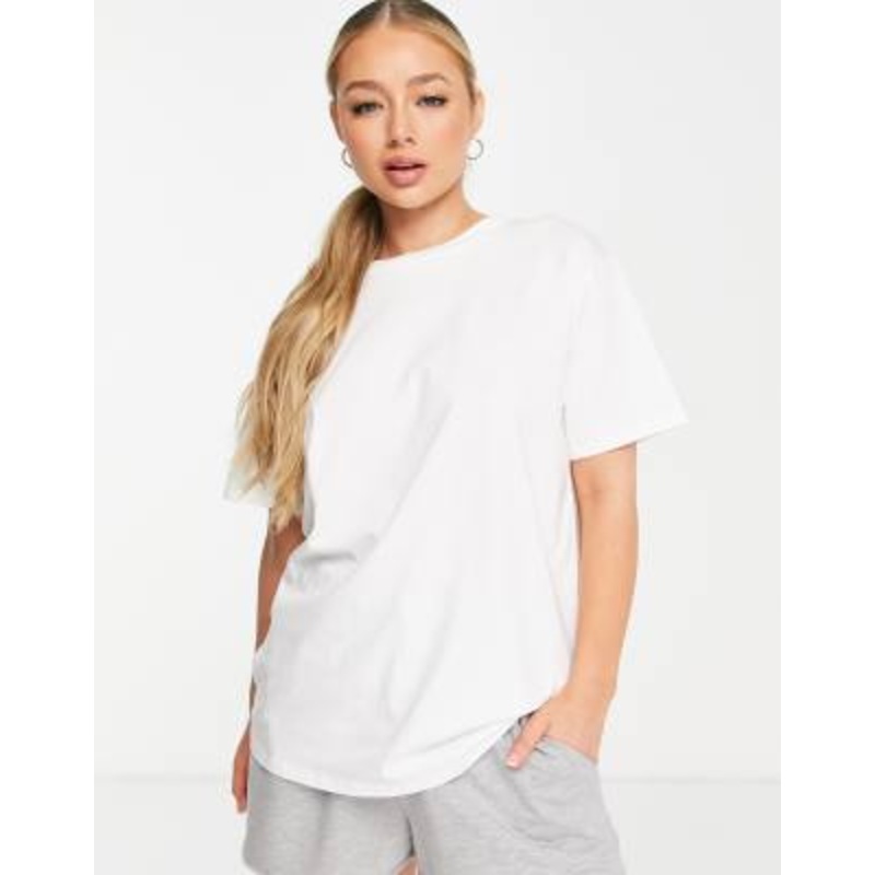 4505 Icon oversized cotton t-shirt with quick dry in white