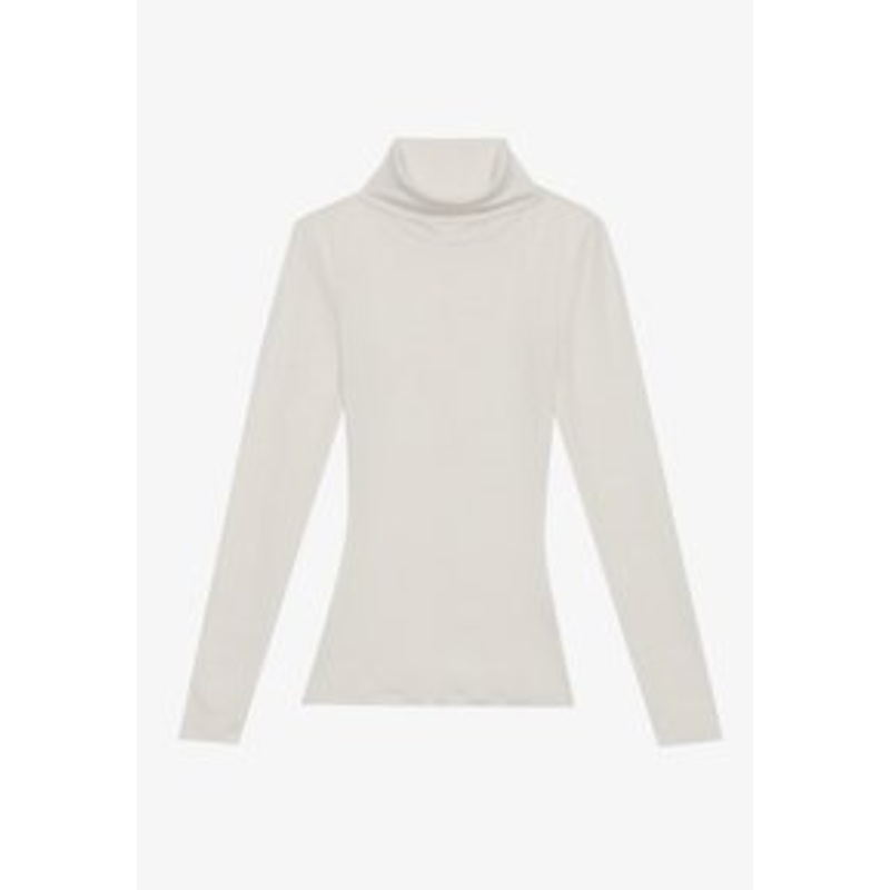 Anna Field LONG SLEEVED TOP WITH WOOL CONTENT – Langarmshirt – marshmallow/offwhite