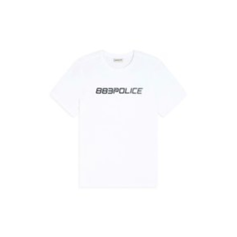 883 Police T-Shirt print – white/wei