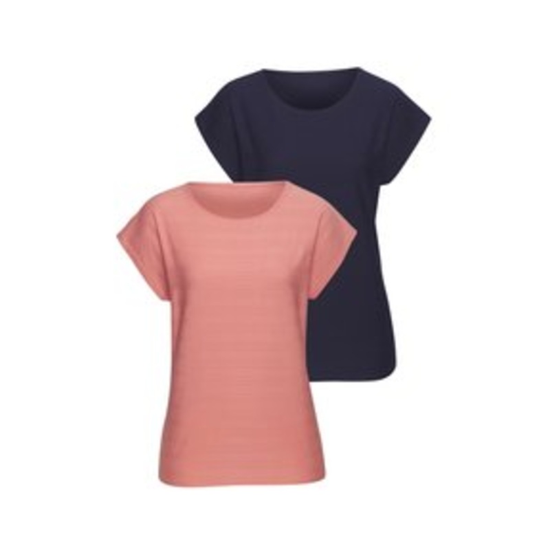 Vivance 2 PACK  – T-Shirt basic – apricot  navy/apricot