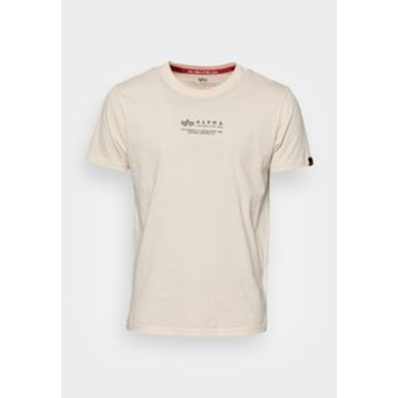 Alpha Industries ALPHA WORDING – T-Shirt print – jet stream white/wei