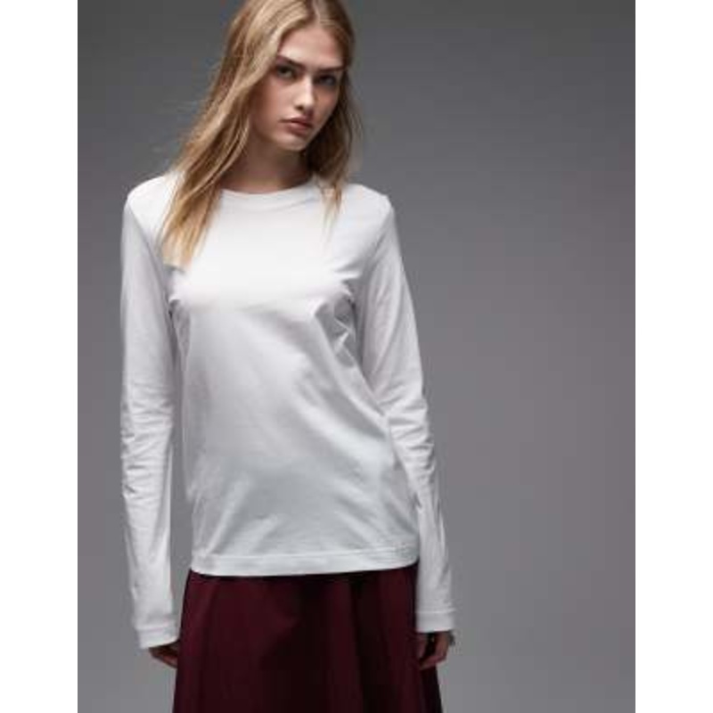 ARKET long sleeve T-shirt in white