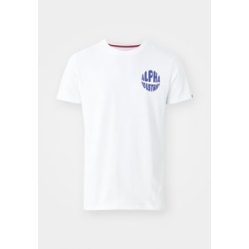 Alpha Industries LOGO UNISEX – T-Shirt print – white/wei