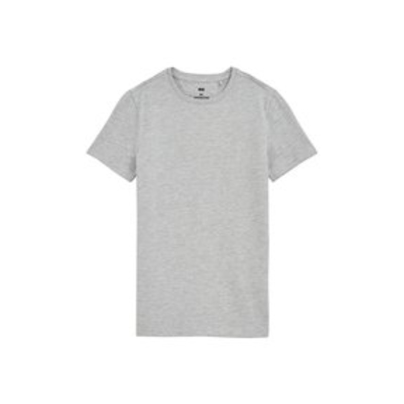 WE Fashion MET RONDE HALS – T-Shirt basic – grey/hellgrau