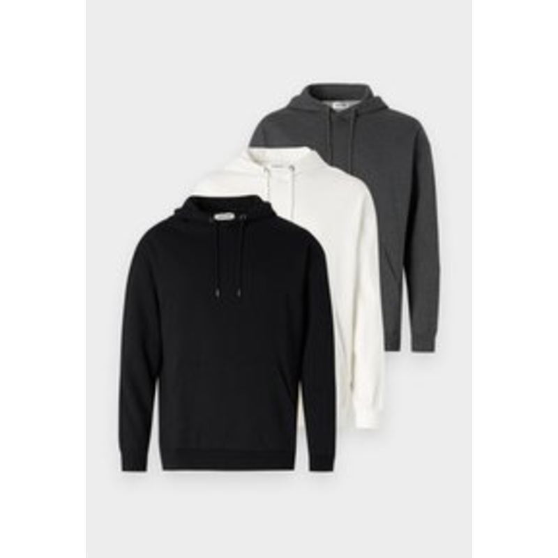 YOURTURN UNISEX 3 PACK  – Sweatshirt – black/mottled dark grey/off white/schwarz