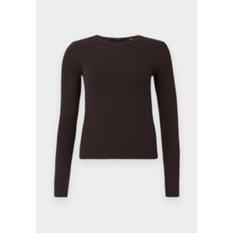 Vero Moda LS GA JRS NOOS – Langarmshirt – chocolate torte/dunkelbraun
