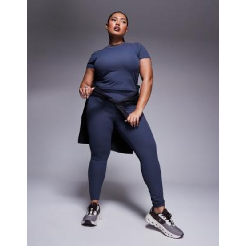 4505 Curve soft touch rib performance baby t-shirt in blue gray