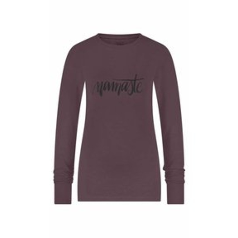 Urban Goddess NAMASTE CORE YOGA – Langarmshirt – berry/beere-meliert