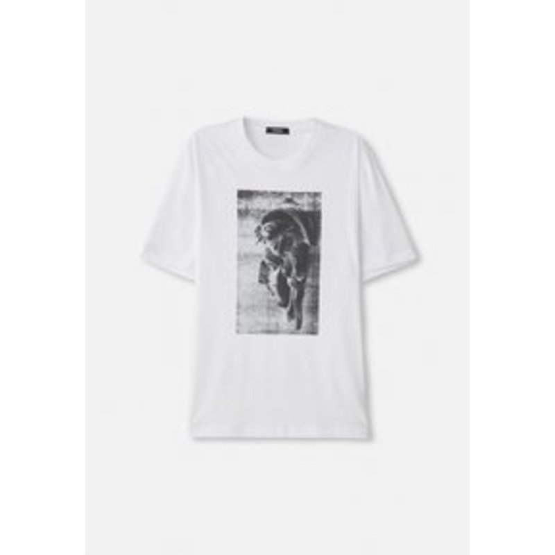 Versace COMPACT MEDUSA VIA GESU – T-Shirt print – optical white/offwhite