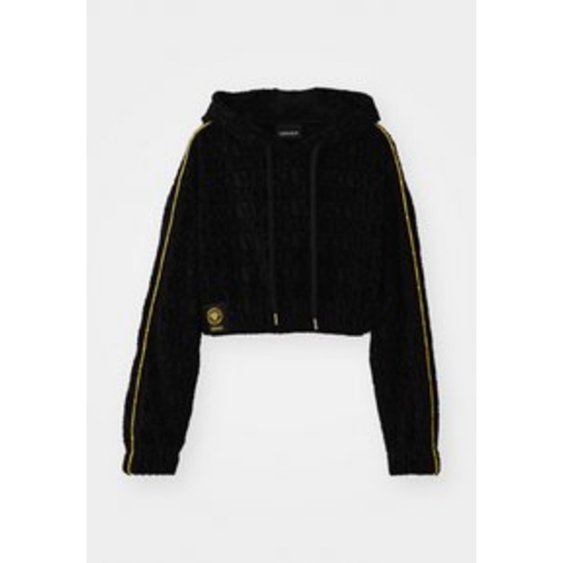 Versace CROPPED I HEART BAROQUE GOTS UNISEX – Sweatshirt – black/schwarz