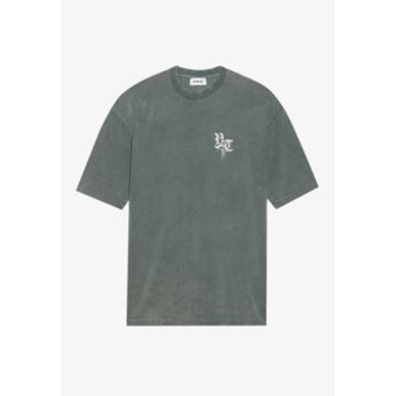 YOURTURN UNISEX – T-Shirt print – washed black/schwarz