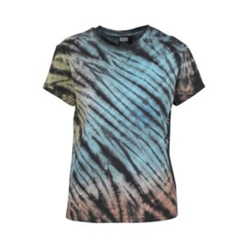 Urban Classics LADIES TIE DYE BOYFRIEND TEE – T-Shirt print – black/schwarz