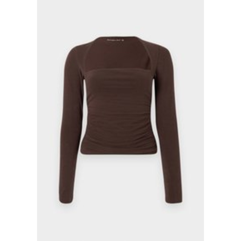 Abercrombie & Fitch SEAMLESS AVA – Langarmshirt – brown/braun