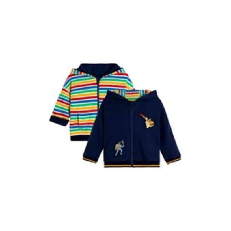 JoJo Maman Bb REGULAR FIT – APPLIQU – Sweatjacke – navy blue dragon/blau