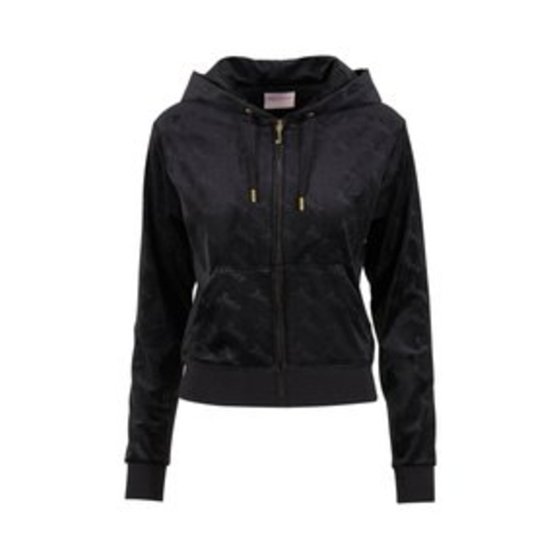 Juicy Couture GIGI DEBOSSED ZIP – Sweatjacke – black/schwarz