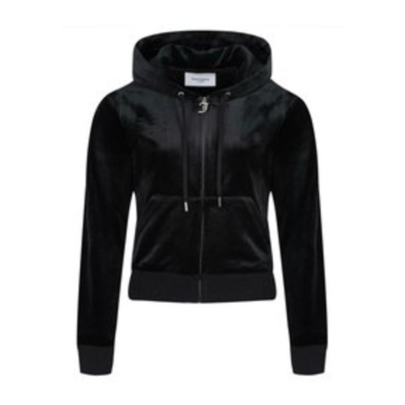 Juicy Couture ROBERTSON CLASSIC VELOUR ZIP TROUGH – Sweatjacke – black/schwarz