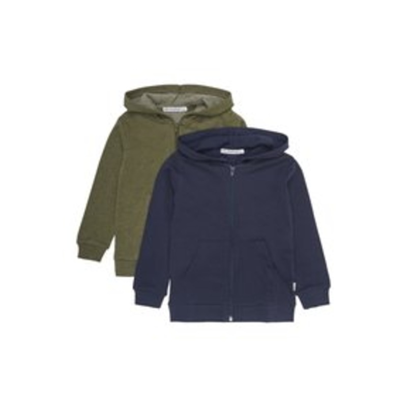 Minymo MISWEAT 2 PACK – Sweatjacke – dark olive/tanne