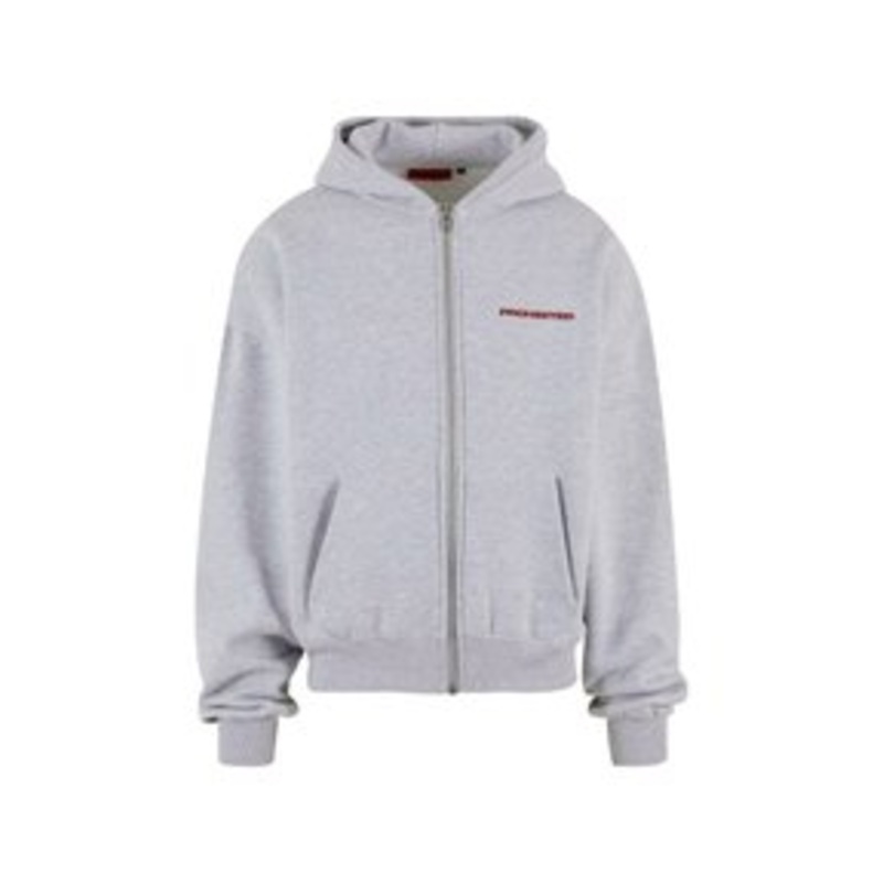 PROHIBITED Sweatjacke – grey melange/grau-meliert