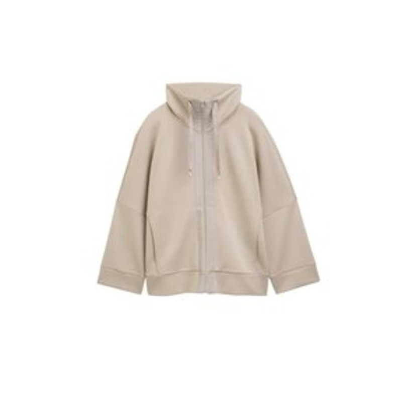 TOM TAILOR SCUBA – Sweatjacke – soft taupe grey/taupe