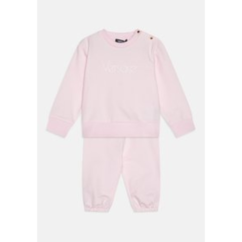 Versace BABY VINTAGE LOGO EMBROIDERY UNISEX SET – Sweatjacke – newbornpink/white/pink