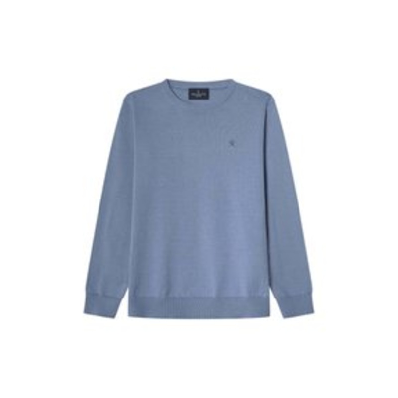 Hackett London Strickpullover – chambray blue/hellblau