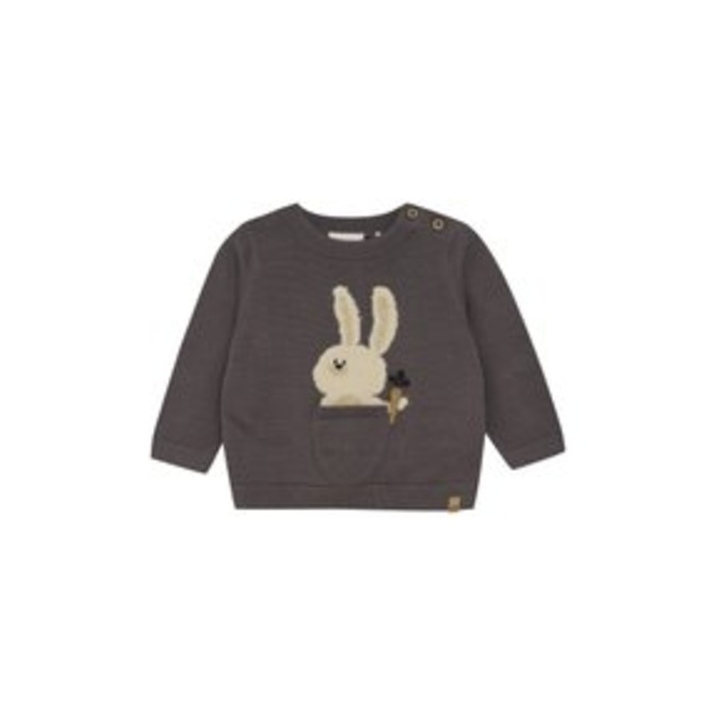 Minymo Strickpullover – dark gull grey/dunkelgrau