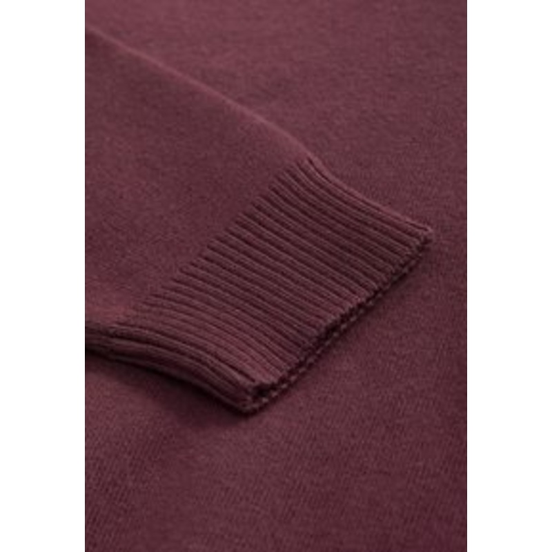 Next V-NECK REGULAR FIT – Strickpullover – burgundy red/braun