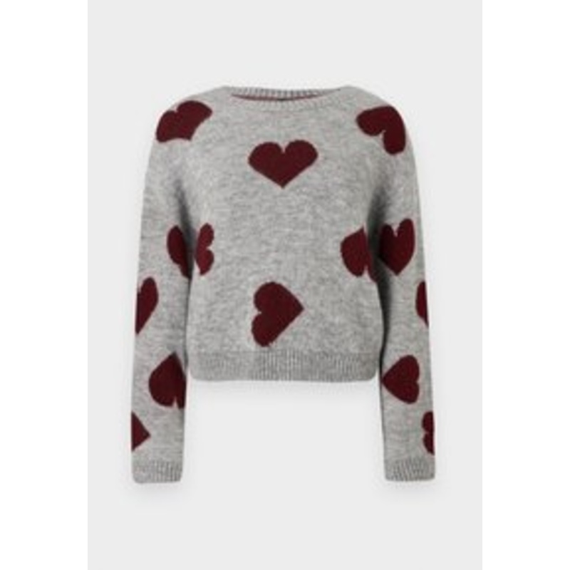 ONLY ONLHAPPIE PULLOVER – Strickpullover – medium grey melange/grau