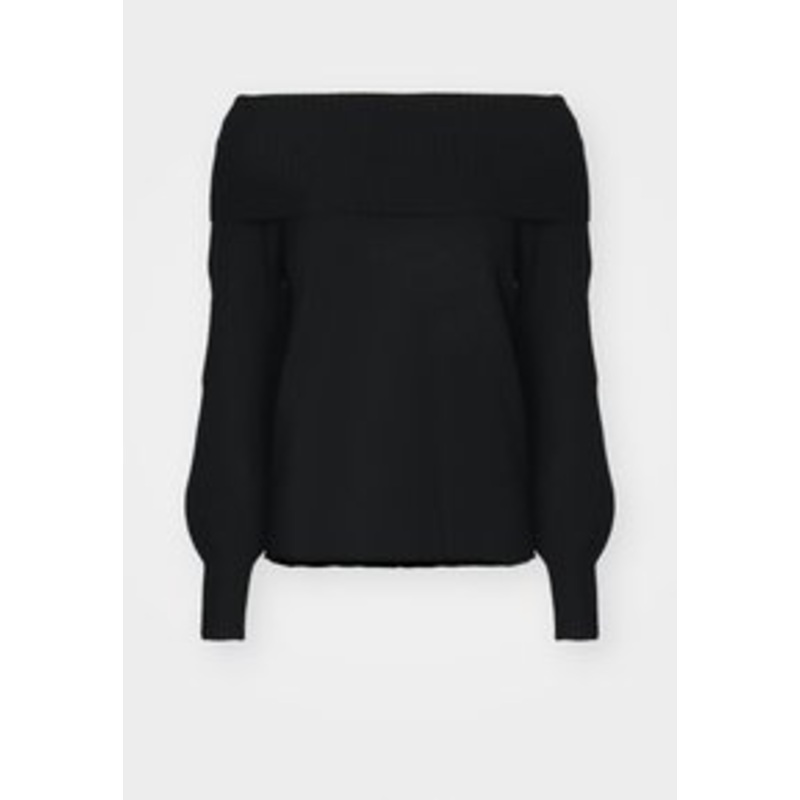 ONLY ONLJEANETT LIFE OFF SHOULDER – Strickpullover – black/schwarz