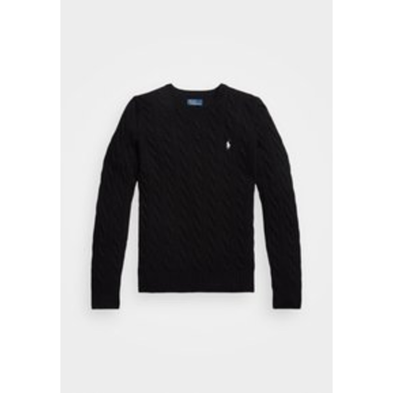 Polo Ralph Lauren JULIANNA LONG SLEEVE PULLOVER – Strickpullover – black/schwarz