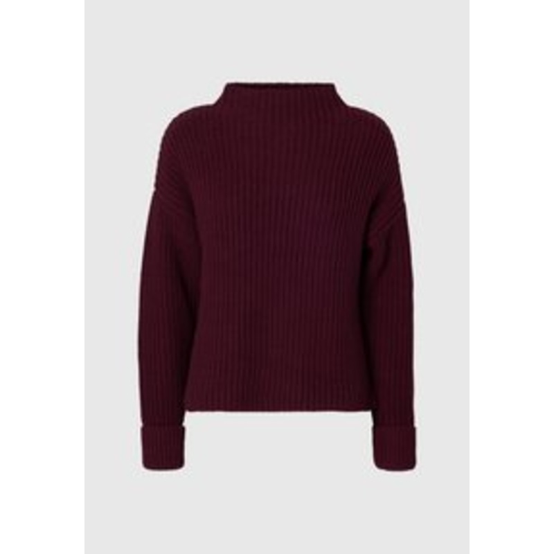 Selected Femme SLFSELMA SUS LS NOOS – Strickpullover – fig/dunkellila