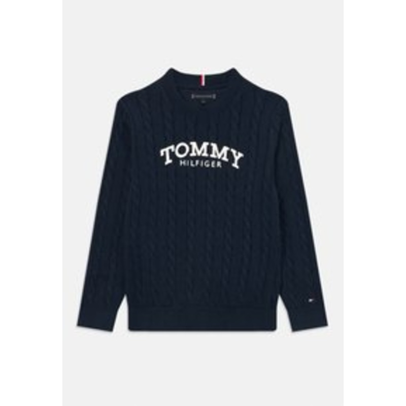 Tommy Hilfiger GRAPHIC CABLE SWEATER UNISEX – Strickpullover – dark night navy/dunkelblau