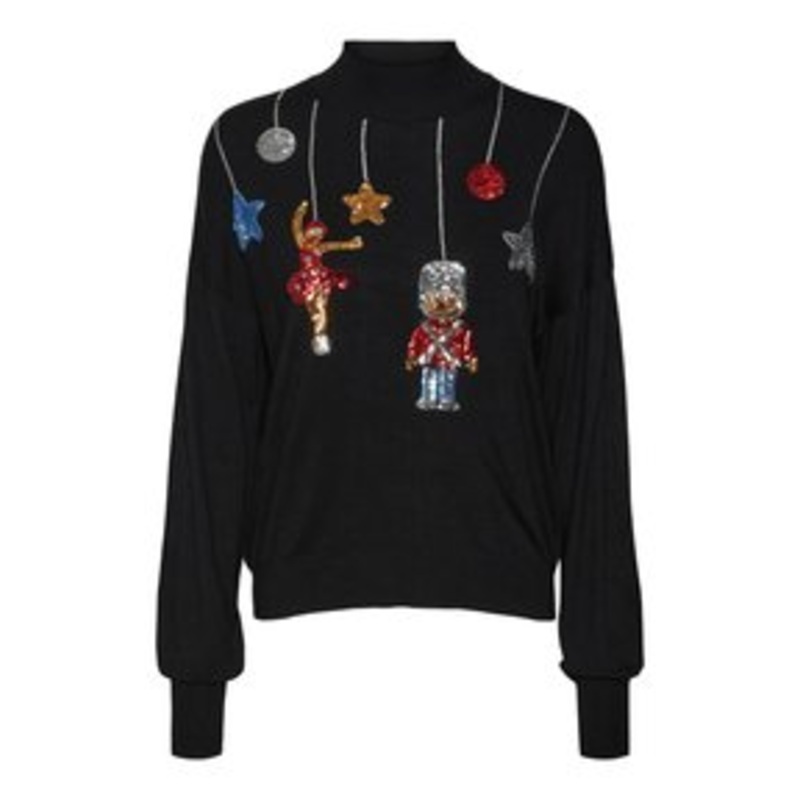 Vero Moda VMQUEENGUARD XMAS – Strickpullover – black/schwarz