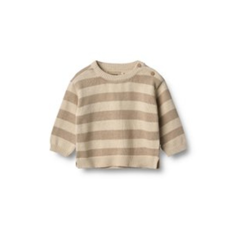 Wheat MORGAN – Strickpullover – beige stripe/beige