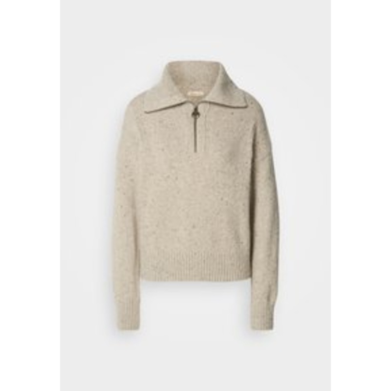 Barbour LAVENSDALE HALF ZIP JUMPER – Strickpullover – oatmeal/beige