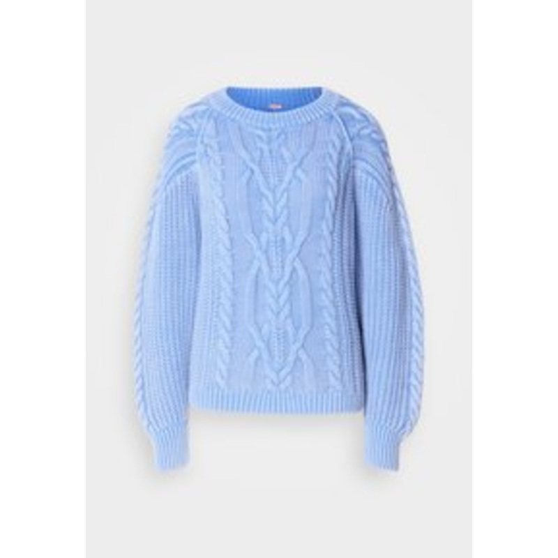Free People FRANKIE CABLE SWEATER – Strickpullover – della robbia blue/blau