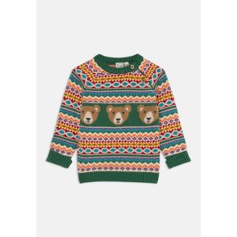 Frugi FOWEY FAIRISLE JUMPER – Strickpullover – green/grn