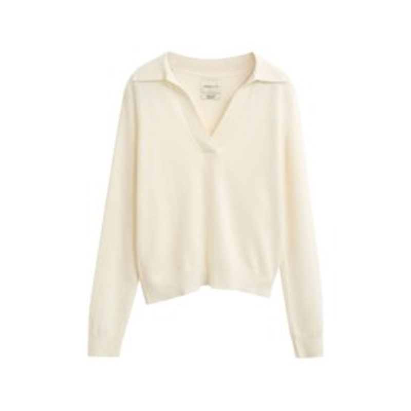 GANT SUPERFINE RUGGER – Strickpullover – cream/offwhite