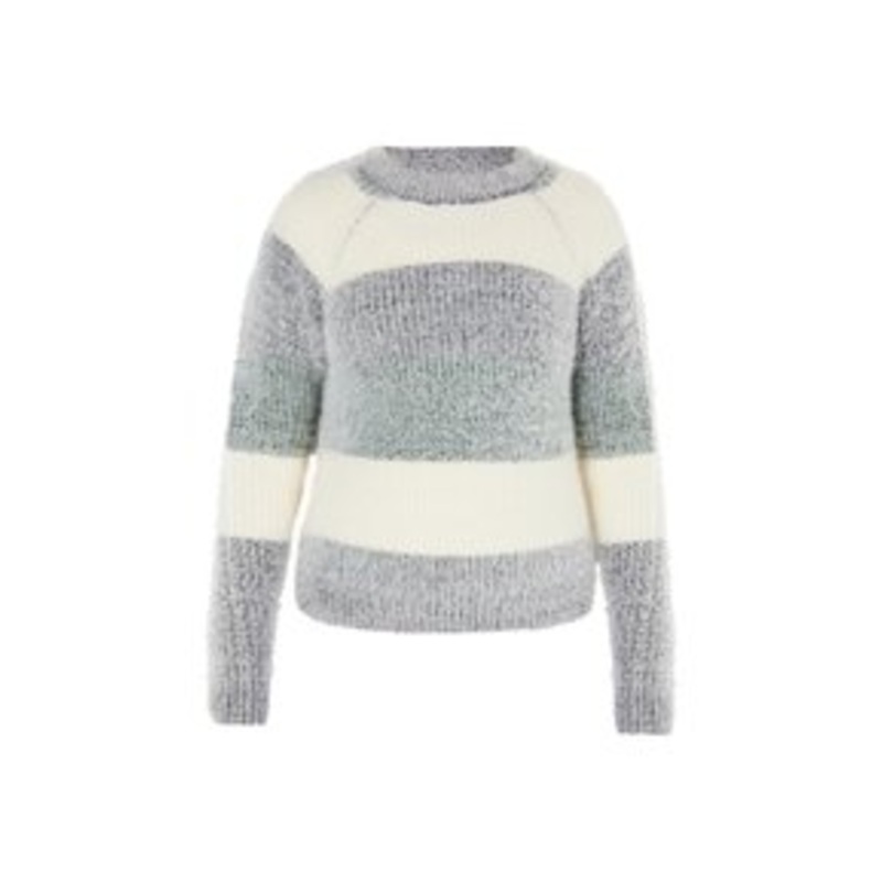 myMo ROCKS Strickpullover – creme mehrfarbig/beige